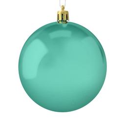 Рождественский шар 8 см зеленый 6 шт. (681-056)