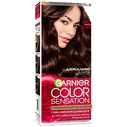 Фарба для волосся Garnier Color Sensation відтінок 4.12 (перламутровий каштановий), 110 мл (C6544100)