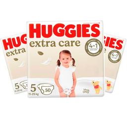 Підгузки Huggies Extra Care Jumbo 5 (11-25 кг) 84 шт (3 уп. по 28 шт.)