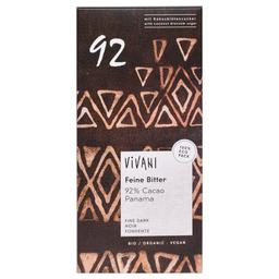 Шоколад чорний Vivani Feine Bitter 92% какао органічний, 80 г
