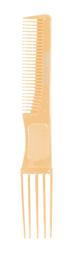 Гребінець-планка Titania з пластиковою ручкою, 18,8 см, помаранчевий (1802-6 оранж)