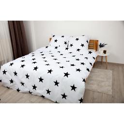 Комплект постільної білизни ТЕП Happy Sleep Duo Morning Star двоспальний білий з чорним (2-04010_26639)