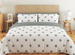 Комплект постельного белья ТЕП Soft dreams Morning Star Grey двуспальный бело-серый (2-03858_25305)