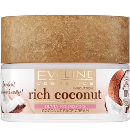 Мультипоживний кокосовий крем для обличчя Eveline Rich Coconut, 50 мл