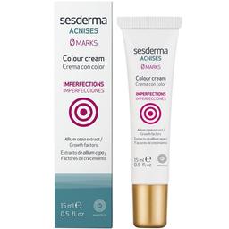 Тонуючий крем для шкіри з постакне Sesderma Acnises Spot Colour Cream 15 мл