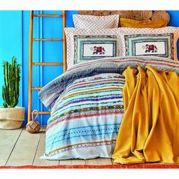 Набор постельное белье с покрывалом пике Karaca Home Perez hardal pike jacquard, полуторный, желтый, 4 предметов (svt-2000022284844)