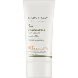 Заспокійливий сонцезахисний крем Mary & May CICA Soothing Sun Cream SPF50+ PA++++, з центеллою, 50 мл