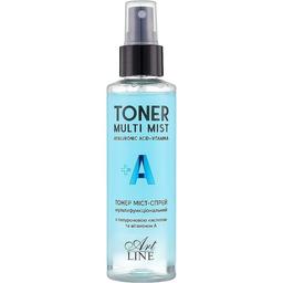 Тонер міст-спрей для обличчя Art Line Toner Multi Mist Hyaluronic Acid + Vitamin A 150 мл