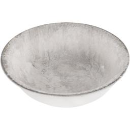 Тарілка супова Alba ceramics Beige, 14 см, сіра (769-016)