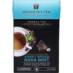 Чай травяной Wissotzky Tea Мята сладко-пряная, 40 г (16 шт. по 2,5 г) (568741)