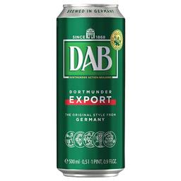 Пиво DAB Dortmunder Export, світле, з/б, 5%, 0,5 л
