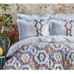 Комплект постельного белья Karaca Home Besta indigo, ранфорс, полуторный, индиго (svt-2000022268011)
