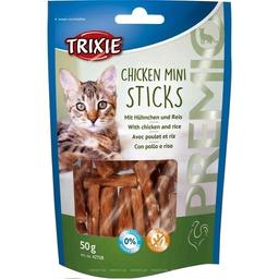 Ласощі для кішок Trixie Premio Mini Sticks, з куркою та рисом, 50 г (42708)