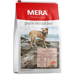 Сухой корм для взрослых собак с чувствительным пищеварением Mera Pure Sensitive, с лососем и рисом, 1 кг (056881-6826)