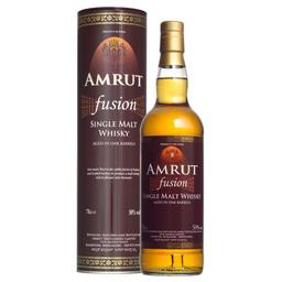 Віскі Amrut Fusion Single Malt Indian Whiskey 50% 0.7 л у тубусі