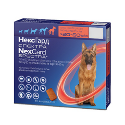 Жевательные таблетки для собак NexGard Spectra Boehringer Ingelheim, ХL 30-60 кг, 1 таблетка (159907-1)