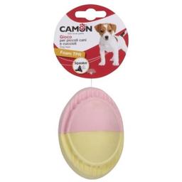 Іграшка для собак Camon овальний м'яч, з термопластичної гуми, з пищалкою, 9 см