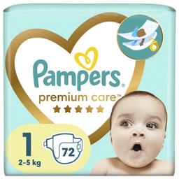 Подгузники Pampers Premium Care 1 (2-5 кг), 72 шт.