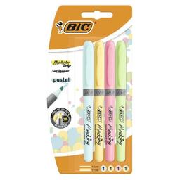Набор текстовых маркеров BIC Highlighter Grip Pastel, 4 шт. (964859)