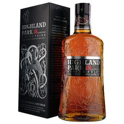 Виски Highland Park 18 yo Single Malt Scotch Whisky, 43%, 0,7 л (162099)