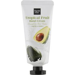 Крем для рук FarmStay Tropical Fruit Hand Cream Avocado&Shea Butter, з авокадо і маслом ши, 50 мл