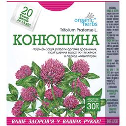 Фиточай Organic Herbs Клевер 30 г (20 пакетиков по 1.5 г)