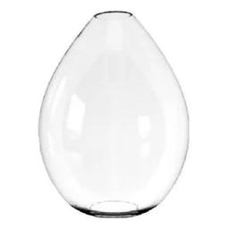 Ваза Mazhura Drop, скляна, 19 см, прозора (mzG085)