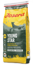 Беззерновий сухий корм для молодих собак Josera Youngstar, з м'ясом птиці і картоплею, 0,9 кг