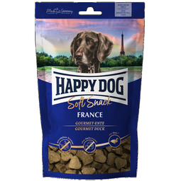 Лакомство для собак средних и крупных пород Happy Dog SoftSnack France, мягкие закуски с уткой, 100 г (60686)