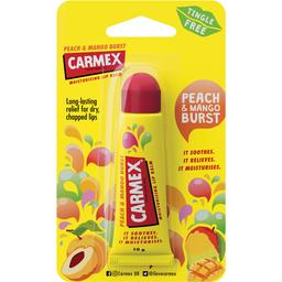 Бальзам для губ Carmex Tube Peach&Mango зі смаком персика й манго 10 г