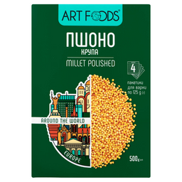 Крупа Art Foods пшено шлифованное, 500 г (4х125 г) (780646)