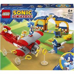 Конструктор LEGO Sonic the Hedgehog Майстерня Тейлз та літак Торнадо, 376 деталей (76991)