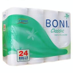 Туалетная бумага Boni Classic, двухслойная, 24 рулона