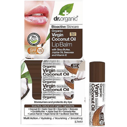 Бальзам для губ с кокосовым маслом Dr. Organic Bioactive Skincare Virgin Coconut Oil Lip Balm SPF15 5.7 мл