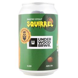Пиво Underwood Brewery Pastry Stout Squirrel, темное, 5%, ж/б, 0,33 л (888876)
