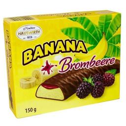 Цукерки Hauswirth Banane Plus Brambeere, суфле в шоколаді, 150 г