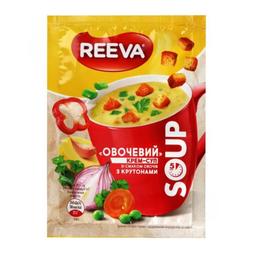 Крем-суп Reeva Овочевий зі смаком овочів з крутонами, 17 г (923825)
