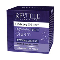 Нічний регенеруючий крем для обличчя Revuele Bioactive Peptides&Retinol Пептиди та Ретинол, 50 мл