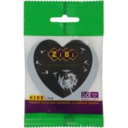 Блок бумаги для заметок ZiBi KIDS Line Black Heart с клейким слоем 7х7 см 50 шт. черный (ZB.15200)