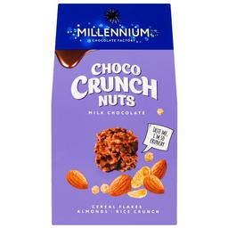 Цукерки Millennium Choco Crunch мигдаль, пластівці, рисові кульки, 100 г (857542)