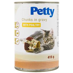Влажный корм для кошек Petty, с курицей, 415 г