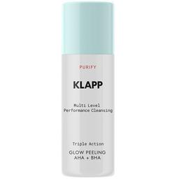 Комплексный пилинг Klapp Multi Level Performance Purify Triple Action Glow Peeling With AHA + BHA для сияния кожи 30 мл