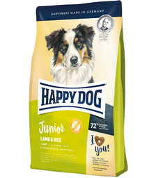 Сухий безглютеновий корм для собак середніх та великих порід Happy Dog Junior Lamb & Rice, з ягням та рисом, 4 кг (60412)
