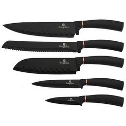 Набір ножів Berlinger Haus Black Rose Line, 6 предметів, чорний (BH 2336)