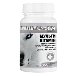 Витамины Unicum Рremium для собак мультивитамины, 100 таблеток, 100 г (UN-016)