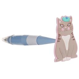 Ручка шариковая Offtop Питомец, кот, синий (880663)
