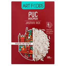 Рис Art Foods Жасмин, 500 г (4 пакетика по 125 г) (780641)