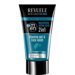 Гель для гоління Revuele For Men Sea Water And Minerals Shaving Gel And Face Wash 2 in 1, 180 мл