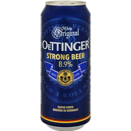 Пиво Oettinger Strong Beer Крепкое светлое 8.9% ж/б 0.5 л