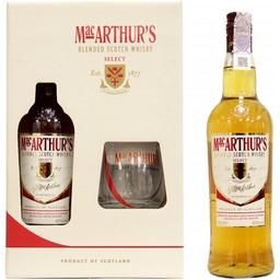 Набір шотландського Віскі MacArthurs, 40%, 0,7 л + 1 склянка